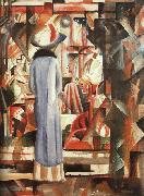 August Macke Large Bright Shop Window France oil painting artist